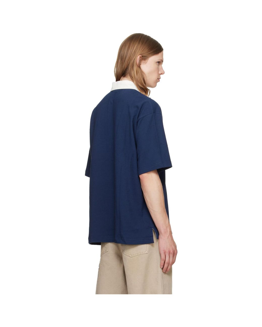 KENZO Blue Paris Varsity' Relax Polo for men