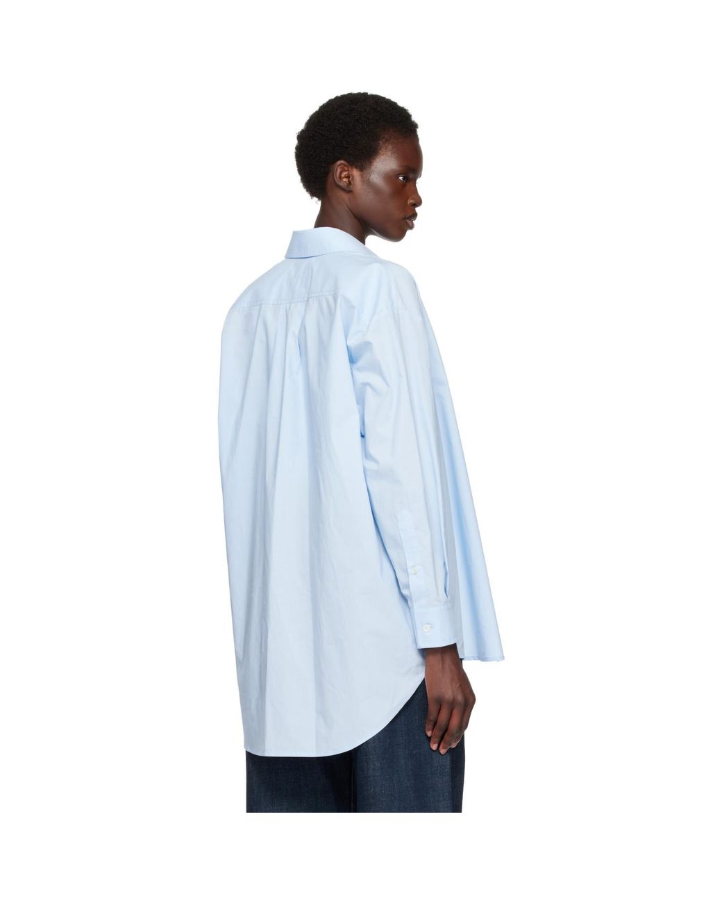 MM6 by Maison Margiela Blue Poplin Shirt
