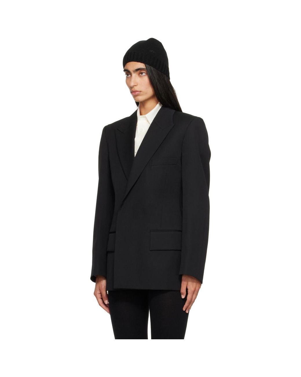 Bottega Veneta Black Floating Wool Jacket