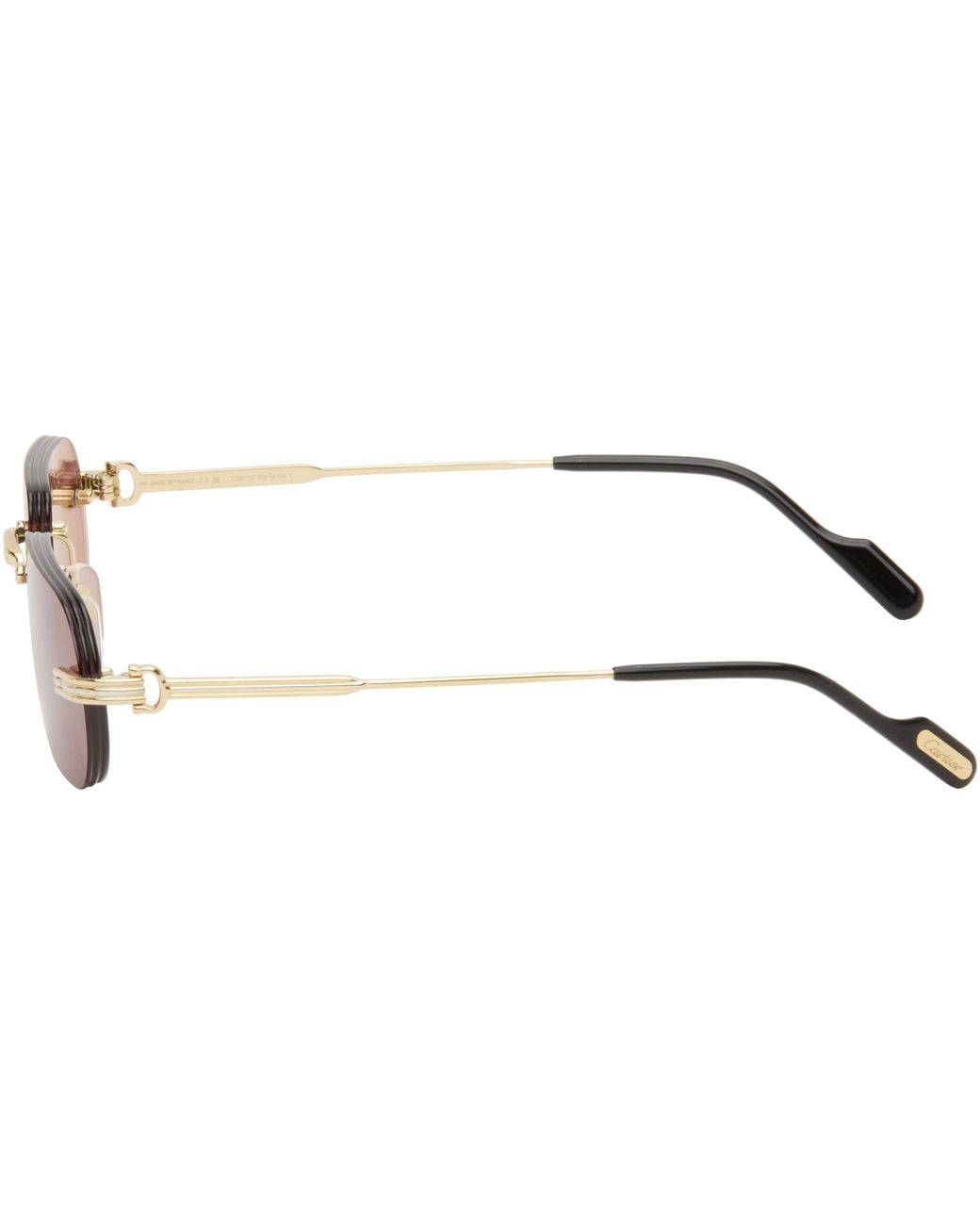 Cartier Black Exception 'Première De Sunglasses for men