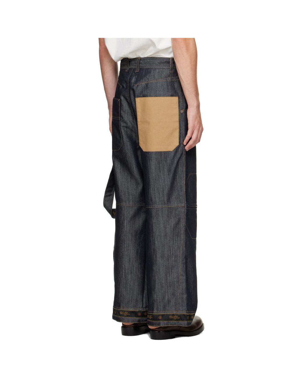 we11done Black Old School Denim Jeans for men
