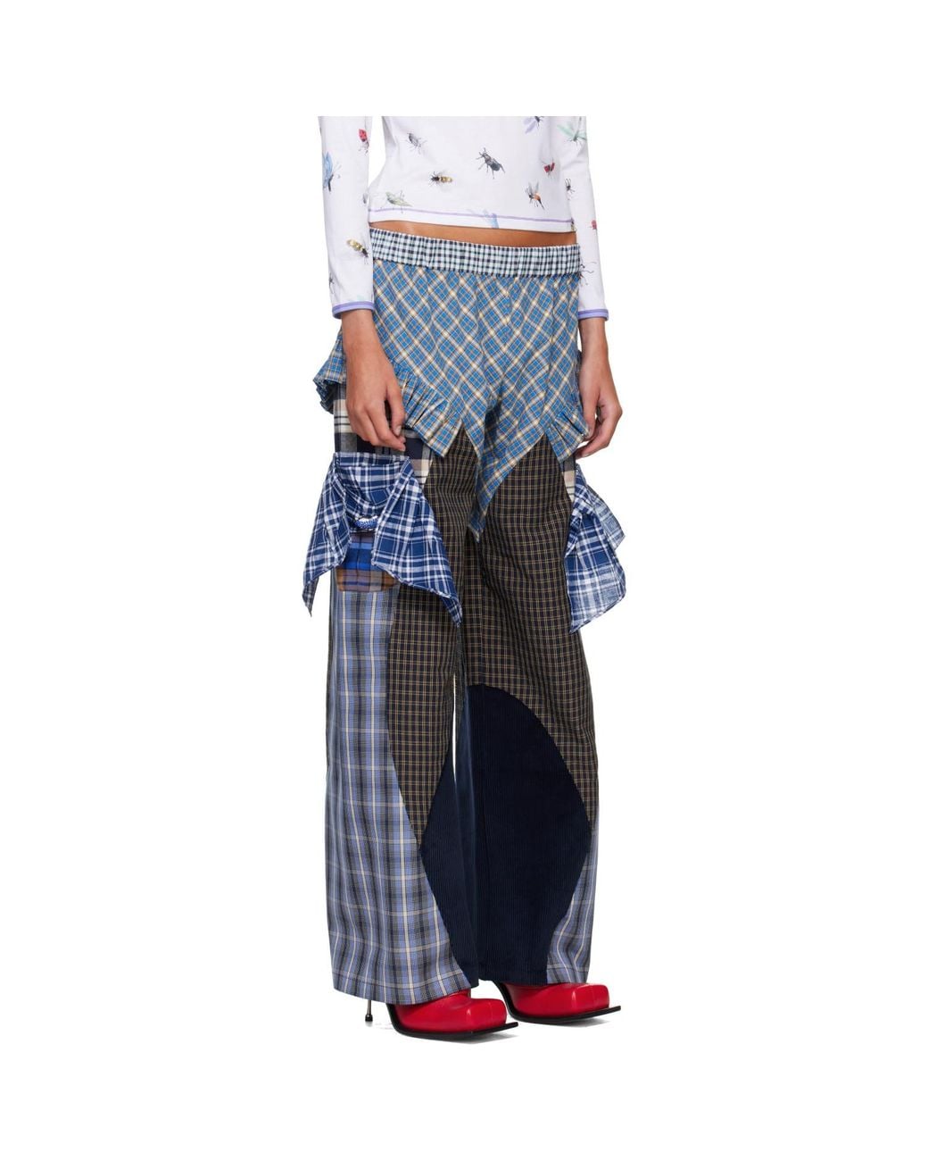 Chopova Lowena Blue Swoon Pyjama Trousers