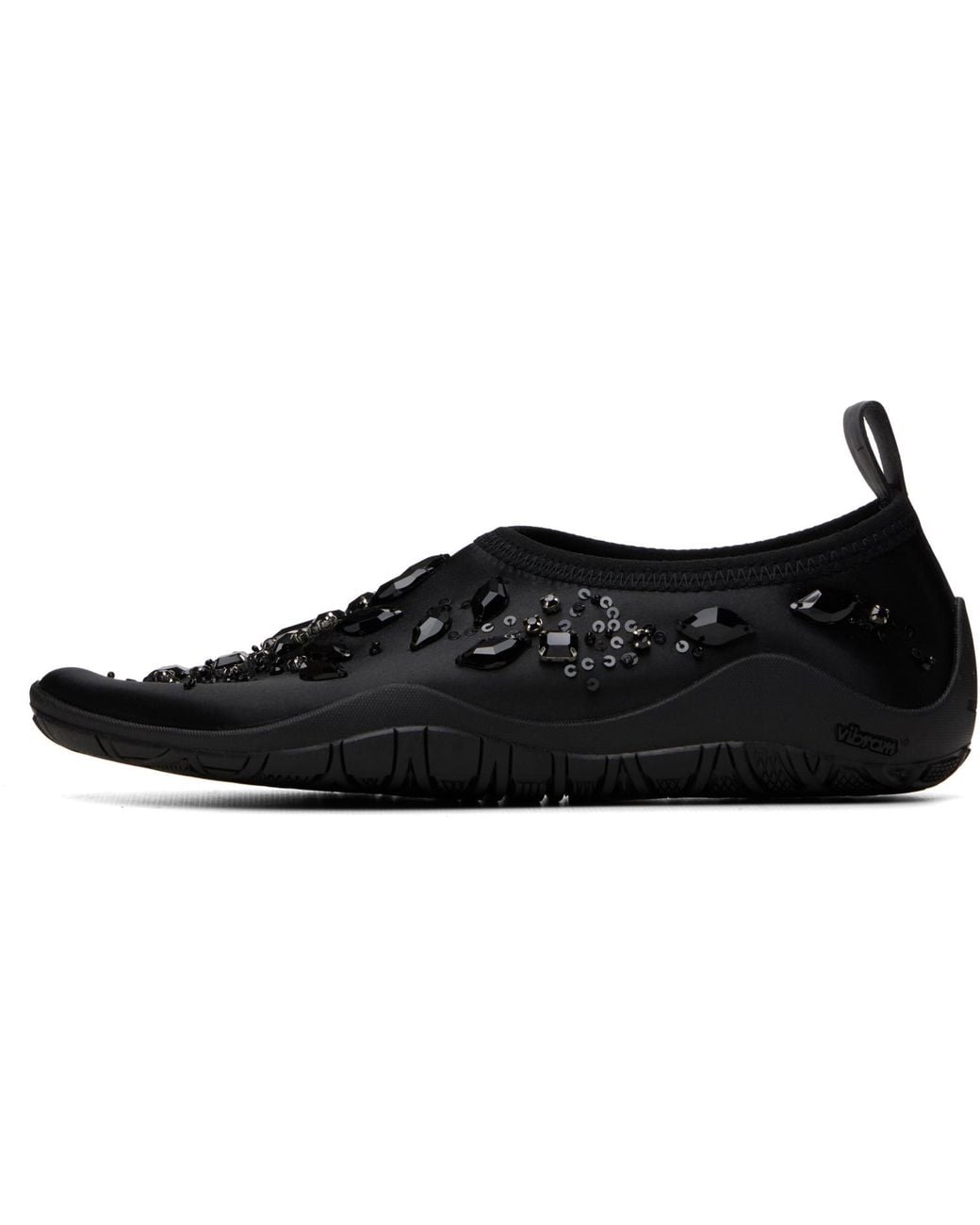 Jil Sander Black Elbe Slipper Sneakers