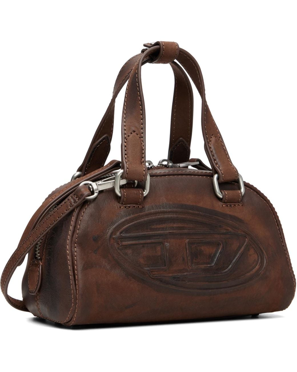 DIESEL Brown 1Dr Dome Soft Crossbody Bag for men