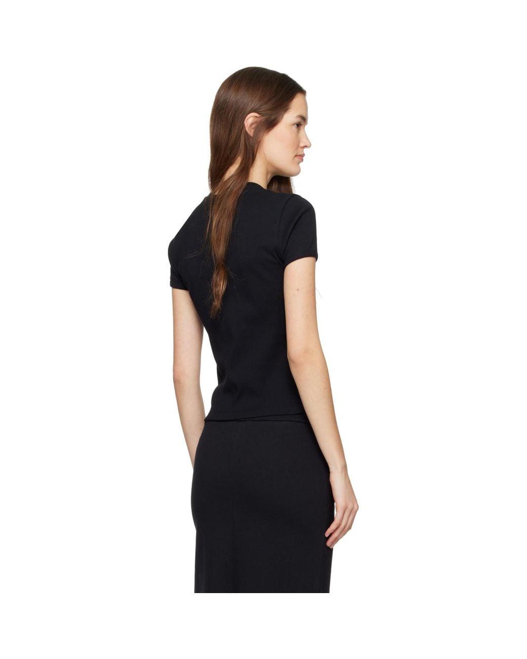 Coperni Black Baby Crystal T-Shirt