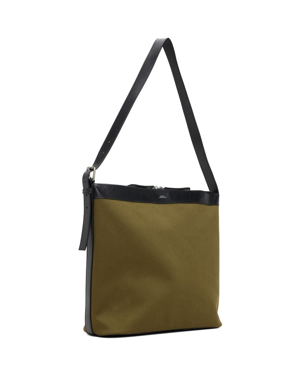 A.P.C. Green Khaki & Vera Maxi Biker Bag