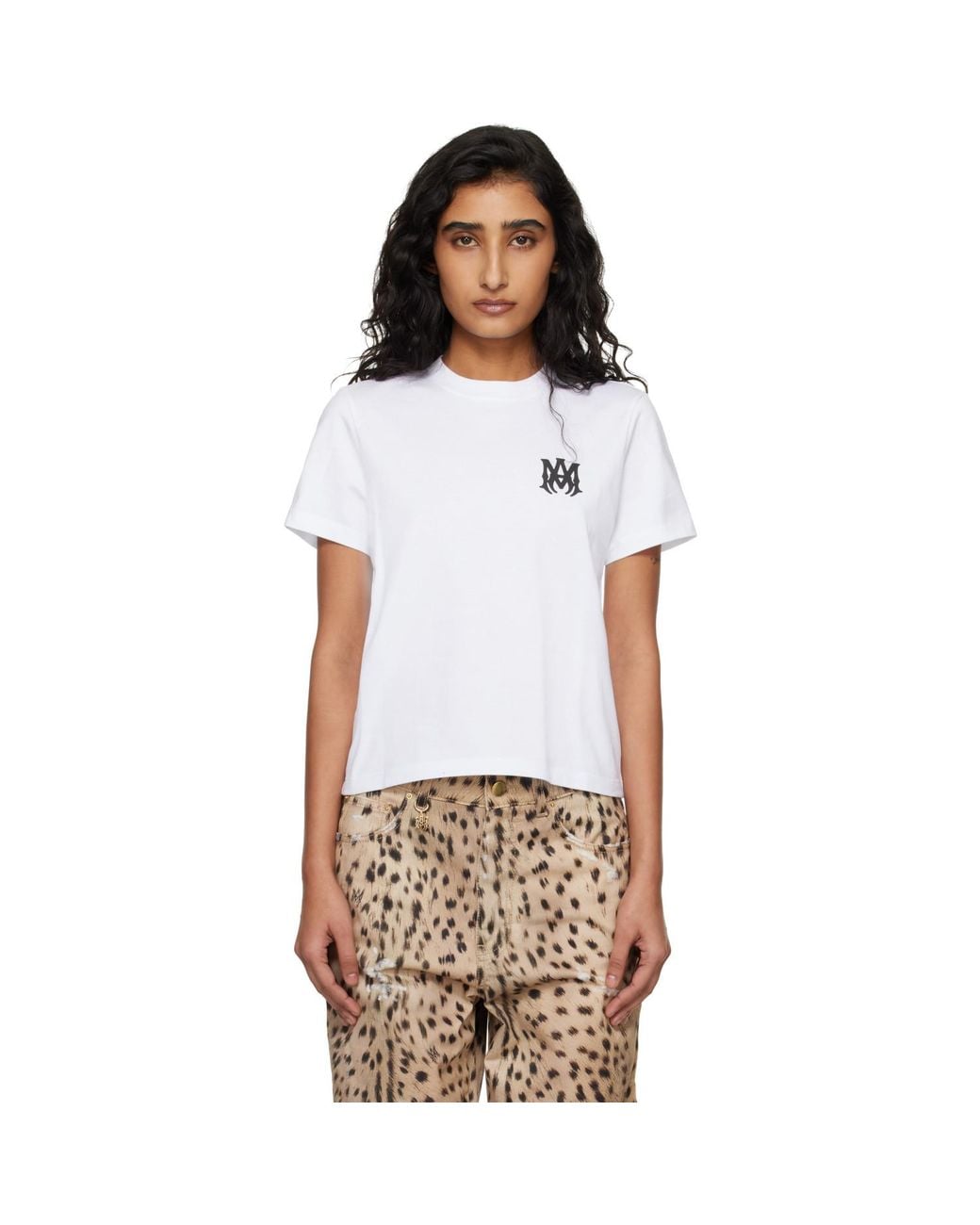 Amiri White Ma Core Logo T-Shirt
