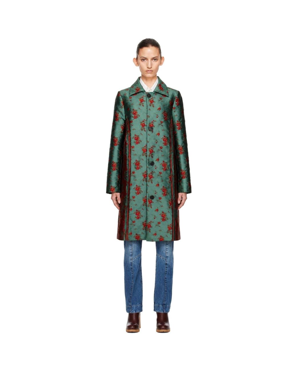 Edward Cuming Green Wallpaper Car Coat