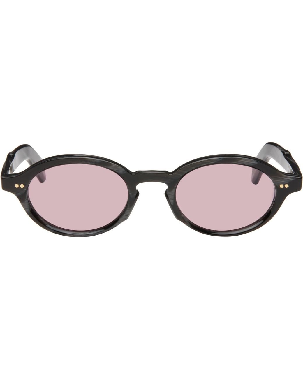 Cutler & Gross Brown Gr13 Oval Sunglasses for men