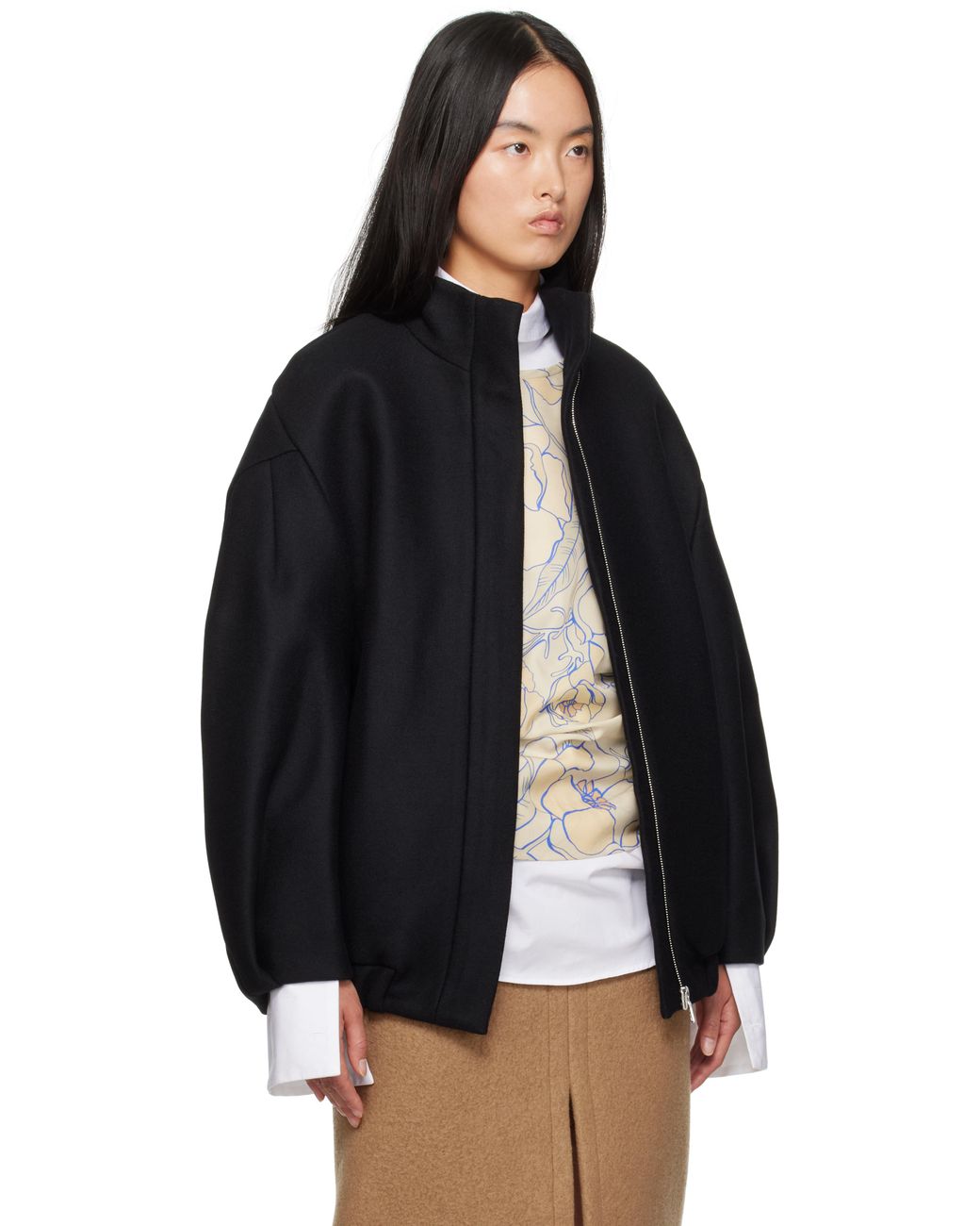 ブルゾン DRIES VAN NOTEN | VOLES LOOSE FIT WOOL JACKET BLACK Dries Van Noten Loose Fit Jacket in Black | Lyst