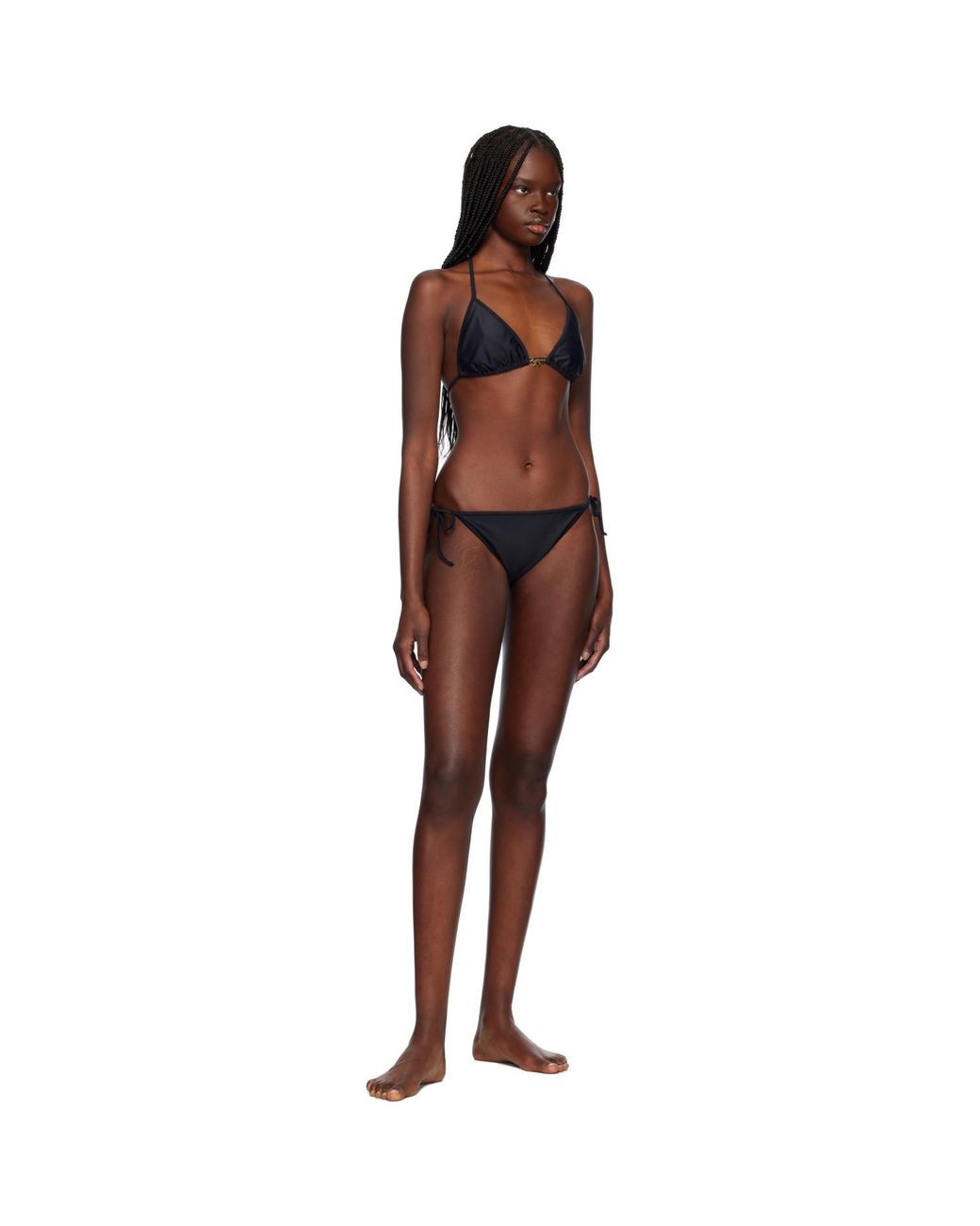 Maison Kitsuné Black Baby Fox Bikini