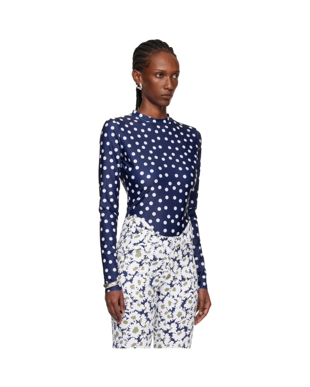 Jean Paul Gaultier Blue 'The Polka-Dot' T-Shirt