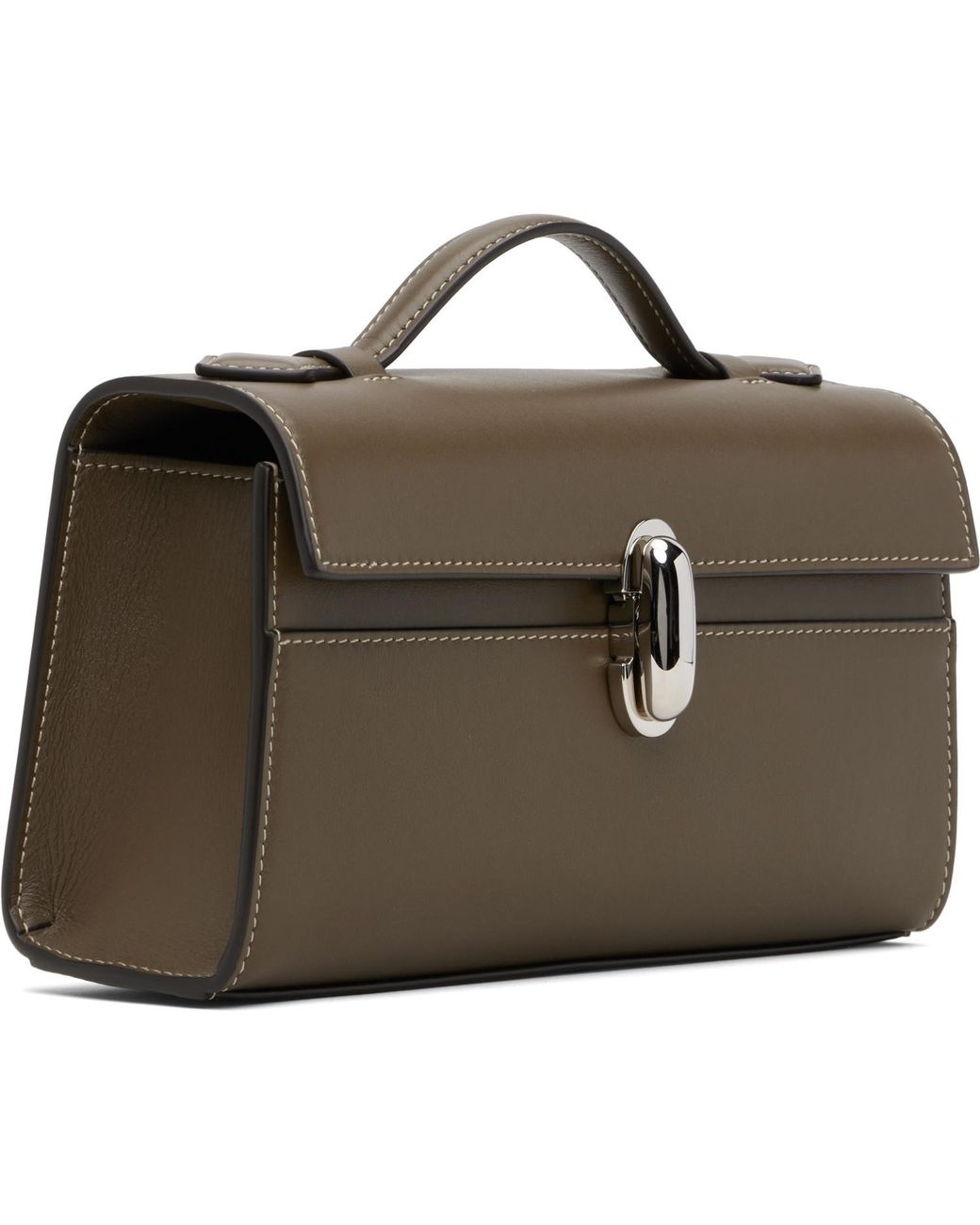 SAVETTE Black Taupe Symmetry Pochette Bag