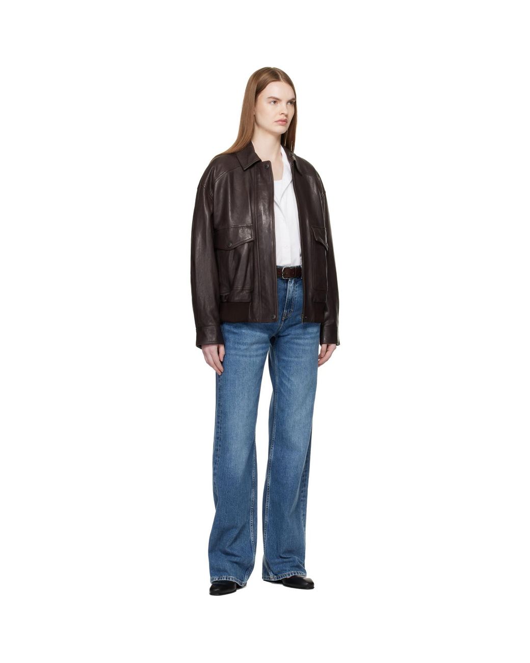 Weekend by Maxmara Black Gigante Leather Jacket
