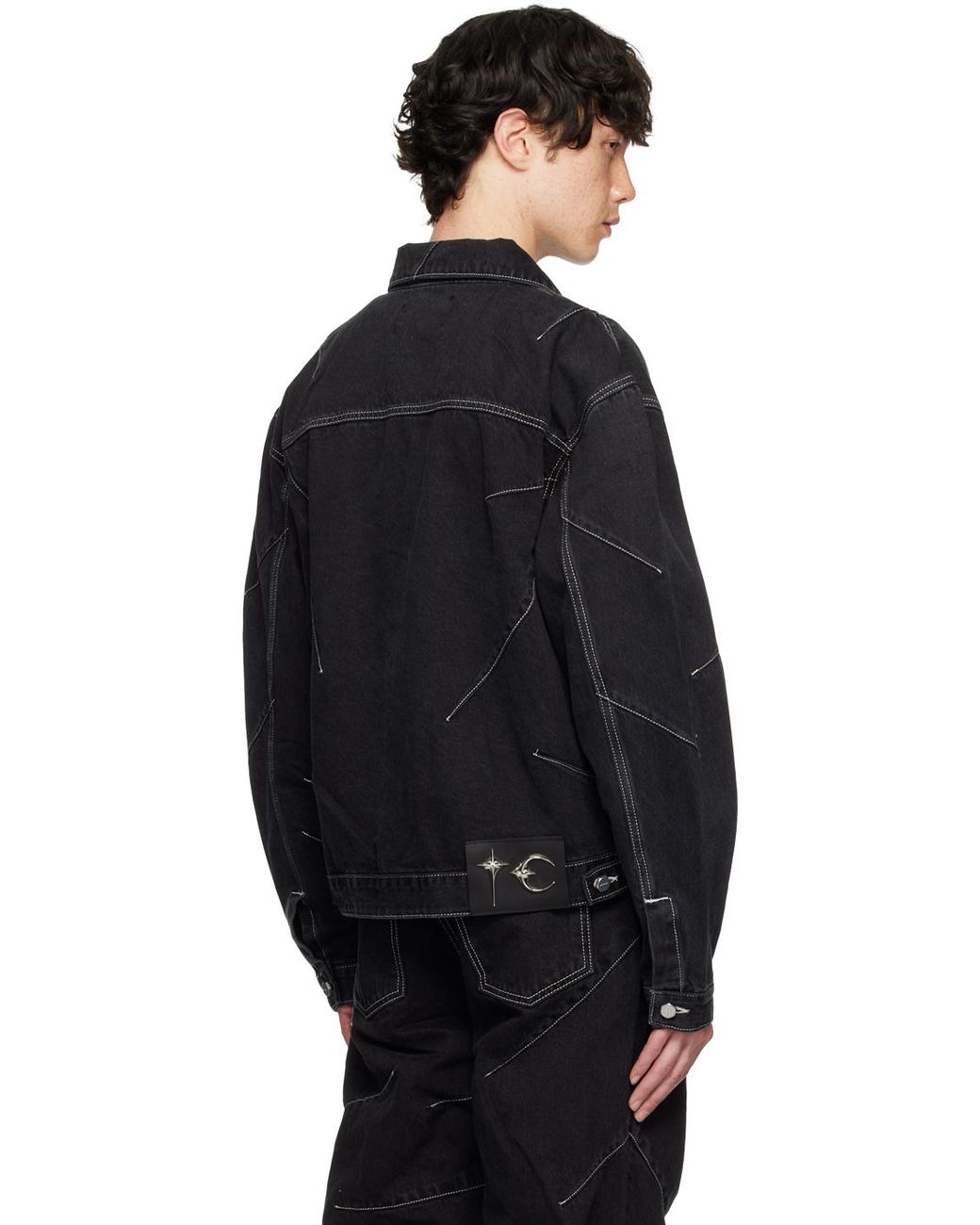 THUG CLUB Tc Pin Denim Jacket in Black for Men | Lyst UK