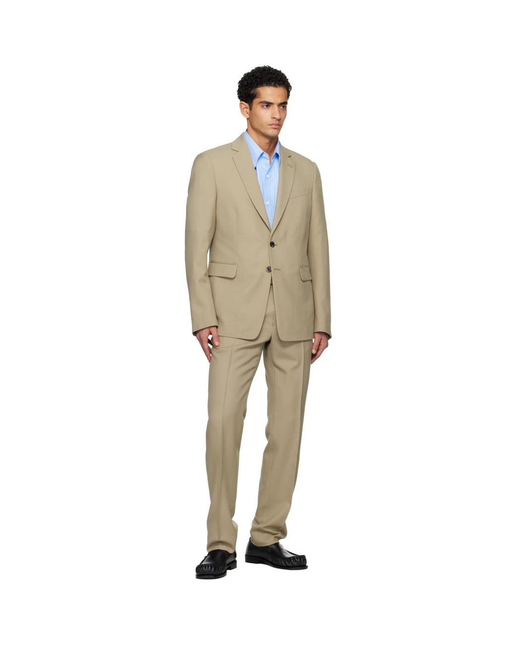 Dries Van Noten Black Single-Breasted Suit for men