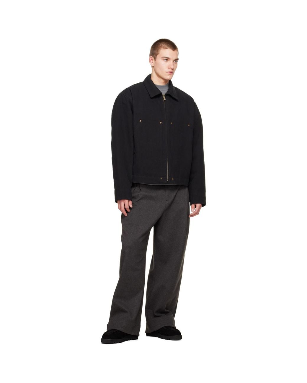 Seventh Black Worker Jacket for men