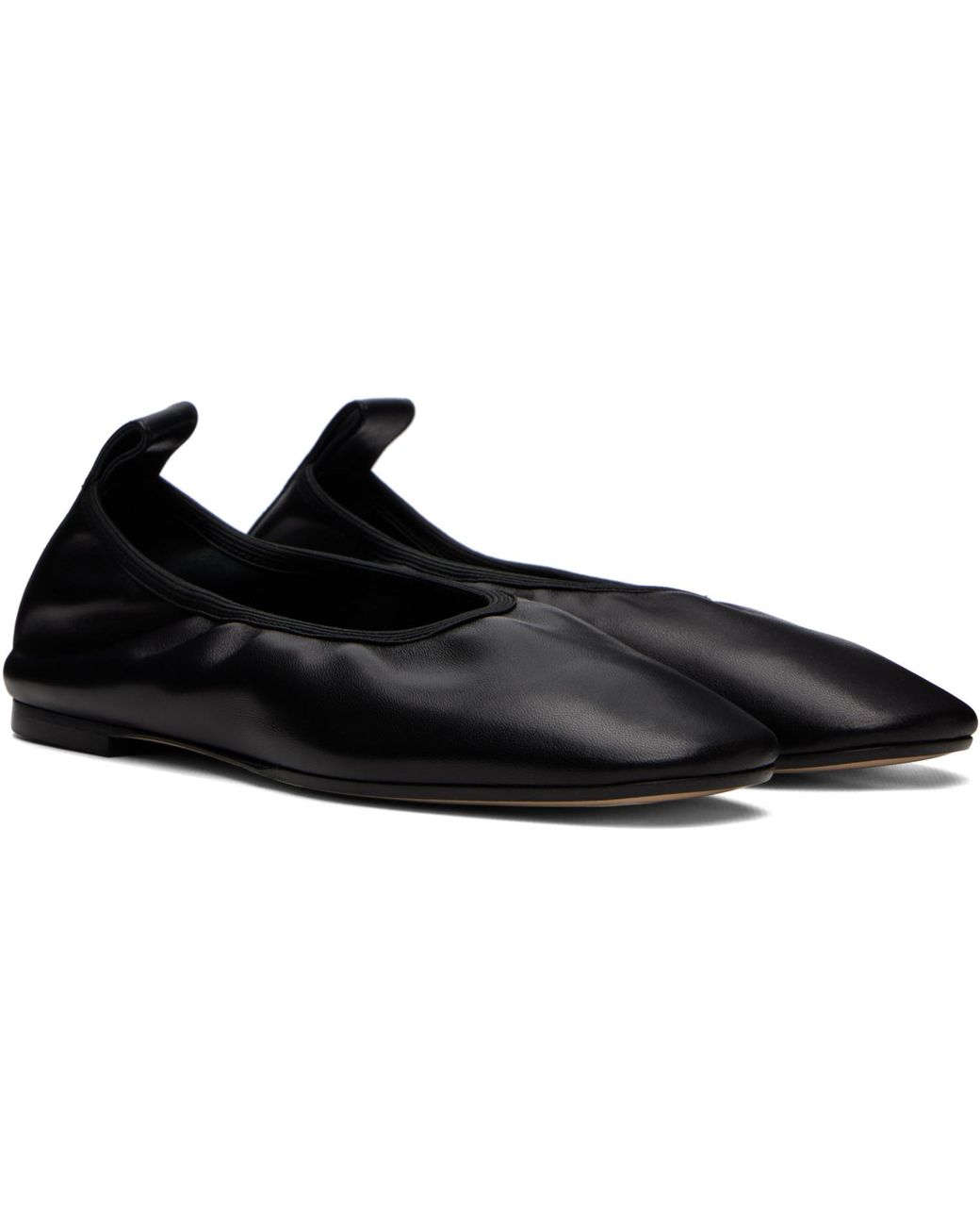 Aeyde Black Dex Ballerina Flats