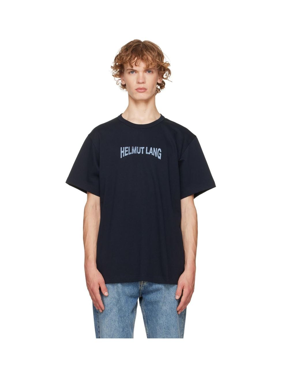 Helmut Lang Blue Ticket T-Shirt for men