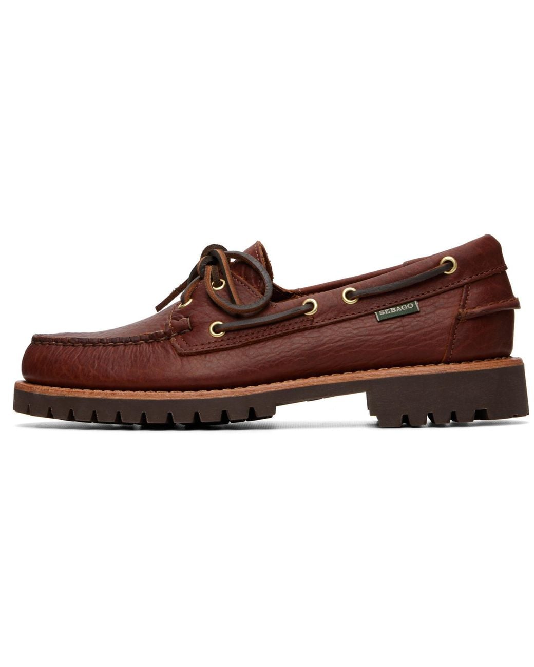Sebago Brown Ranger Artisan Momoth Boat Shoes for men