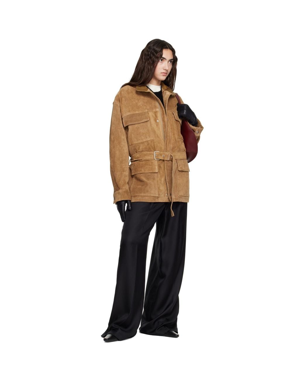 Arma Brown Tan Doran Suede Jacket