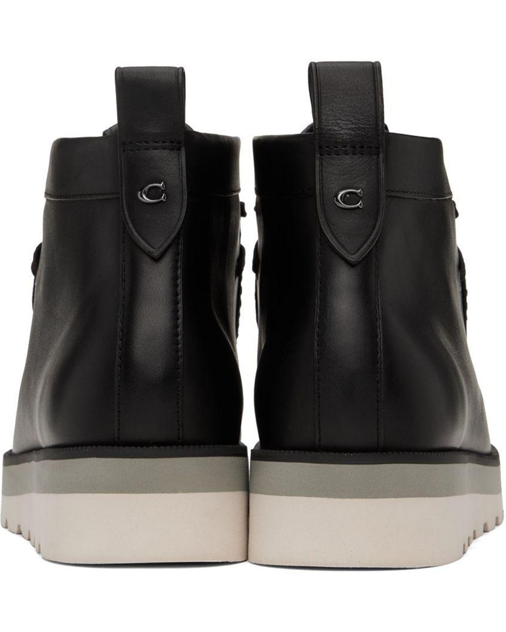 Coach Black Chukka Boots with Sleek Silhouette Amazon.com | Coach Signature Chukka Boot Black 8 D (M) | Chukka main image 4