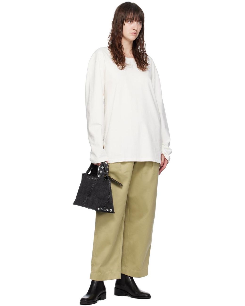 【3.1 Phillip Lim】スタッズ付きデニムミニマーケットトート P242-60015-MBD-
