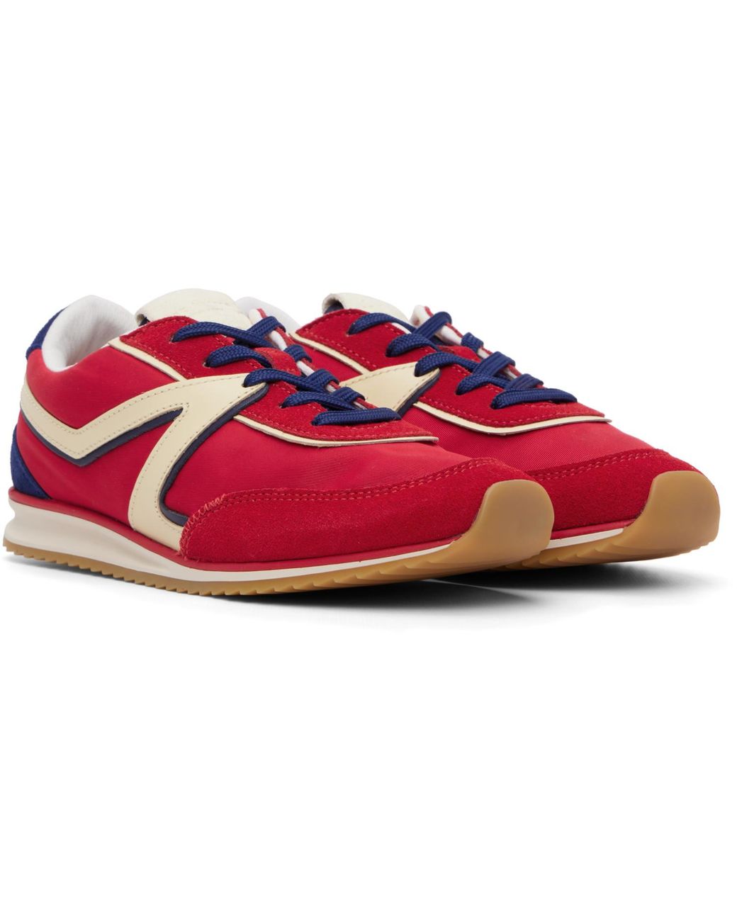 Rag & Bone Red Retro Trainer Sneakers