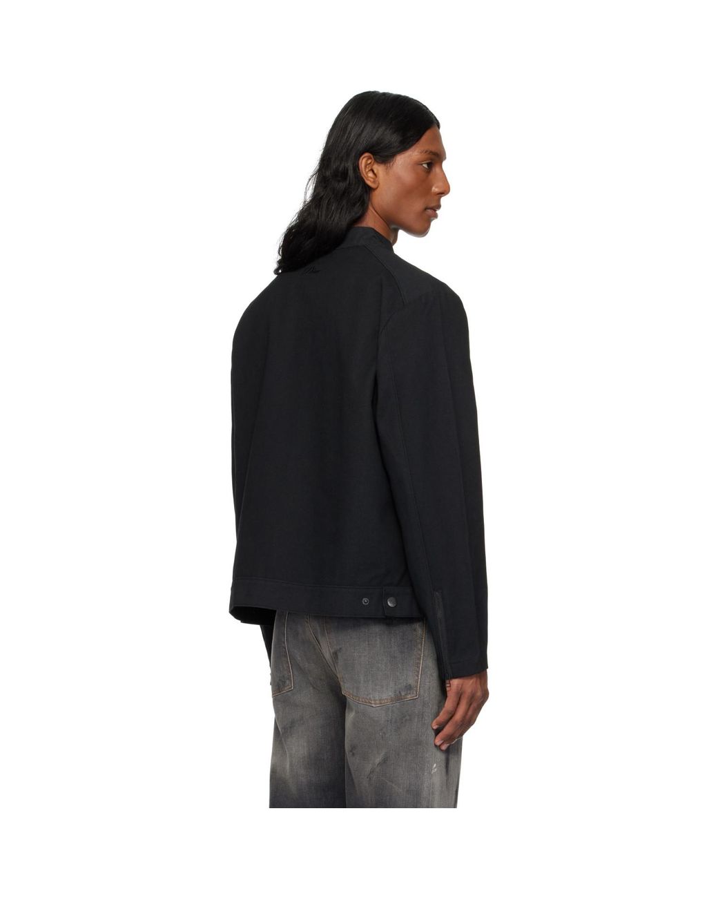 Dime Black Moto Jacket for men