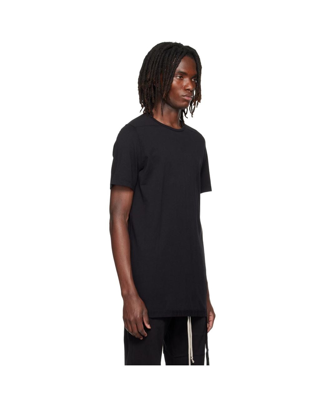 Rick Owens Black Tower Level T-Shirt for men