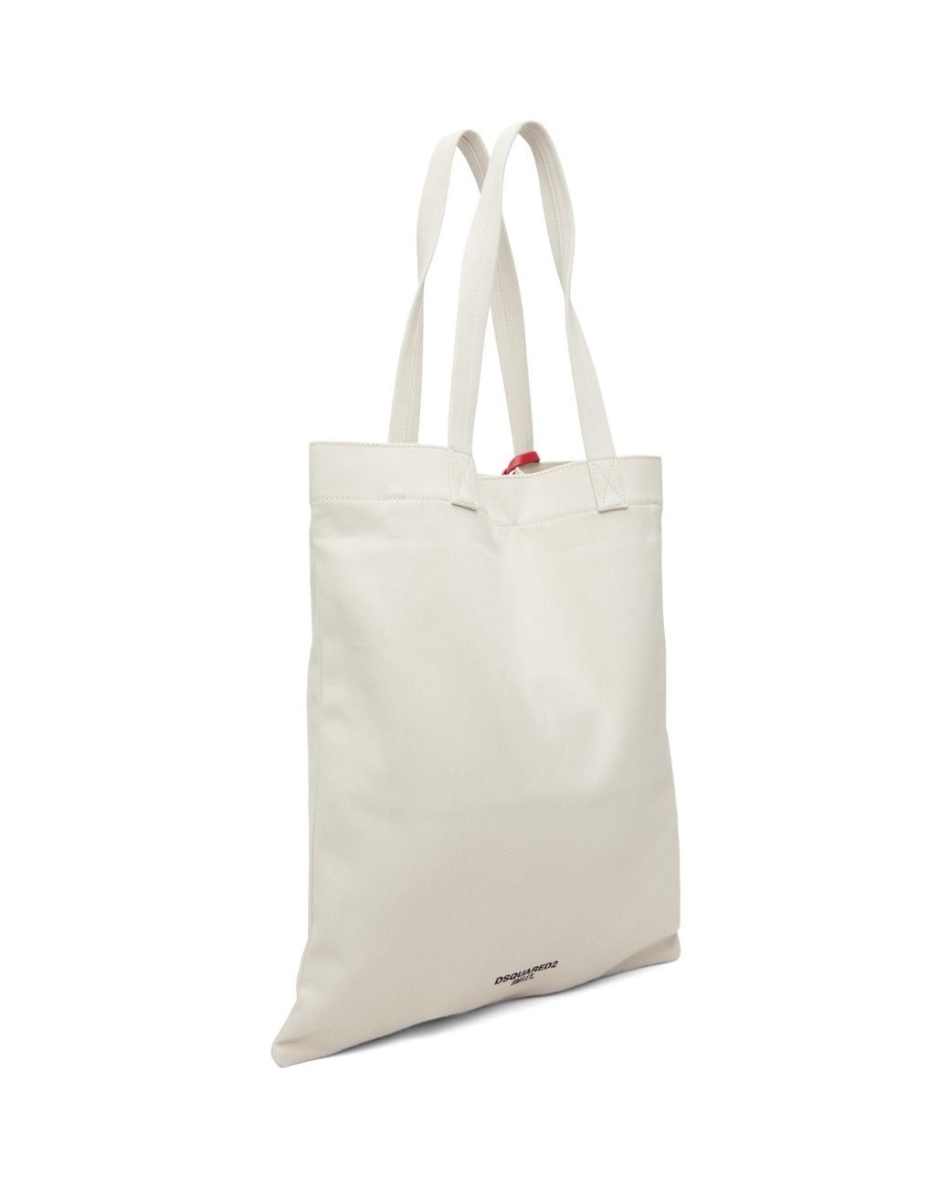 DSquared² Gray Off- Smiley Edition Shopping Tote for men