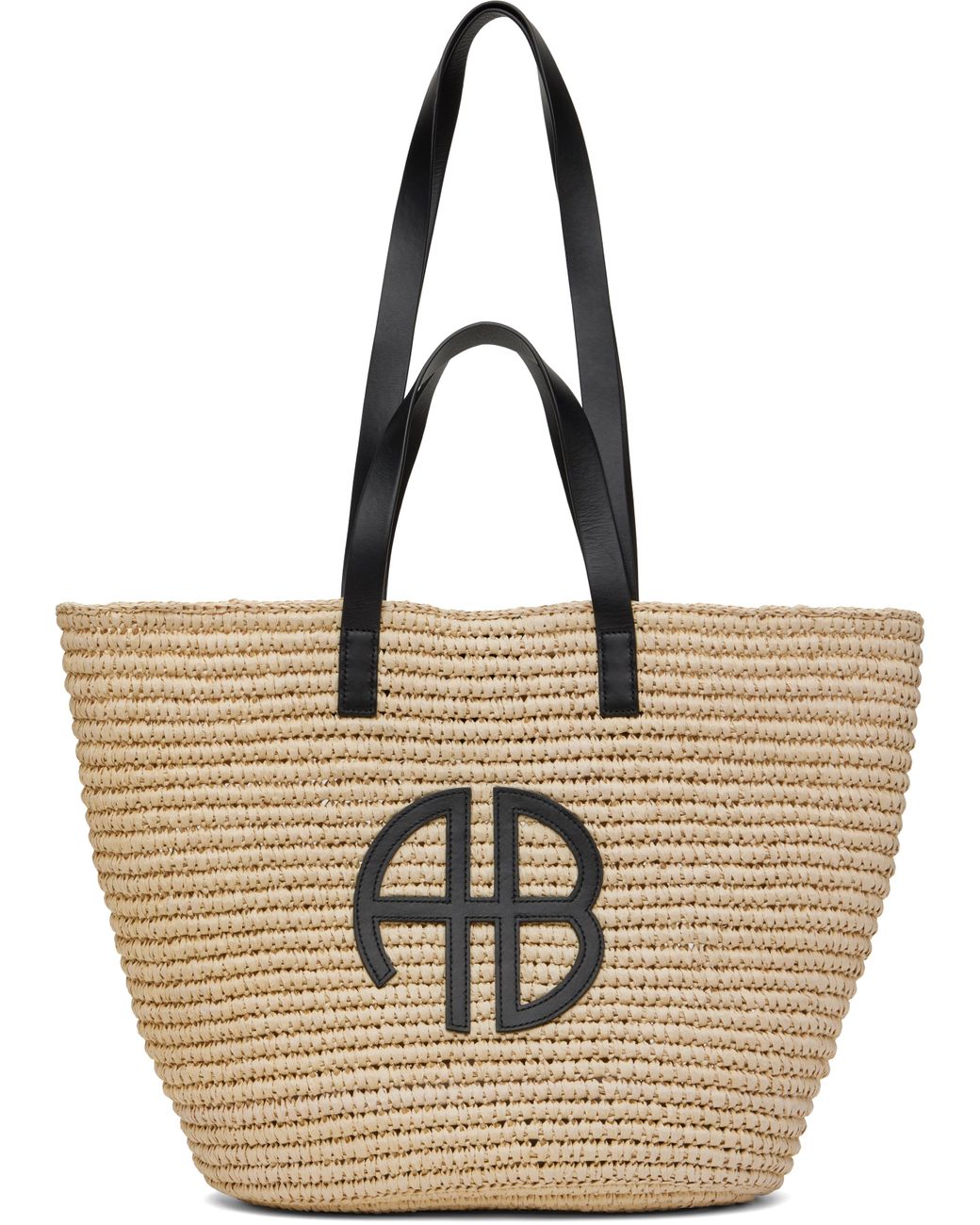 【関税込み】ANINE BING ベージュ Palermo かごトート Anine Bing ベージュ Palermo かごトート メタリック | Lyst
