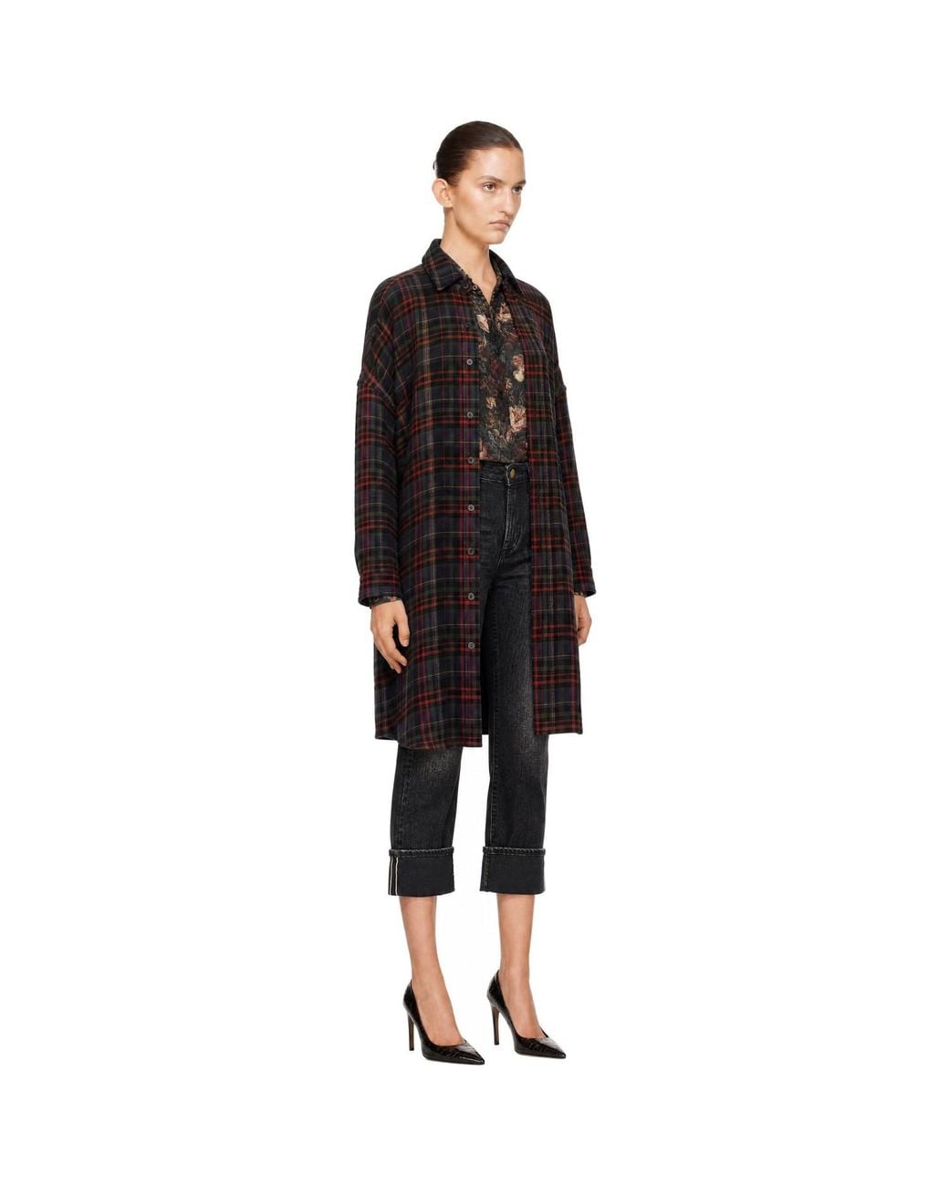 R13 Black Jumbo Padded Coat