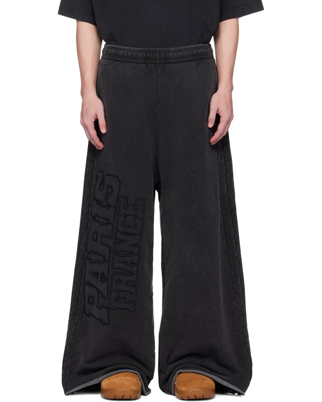 Vetements Black 'Paris' XXXL Sweatpants - Joggers - BeyondStyle