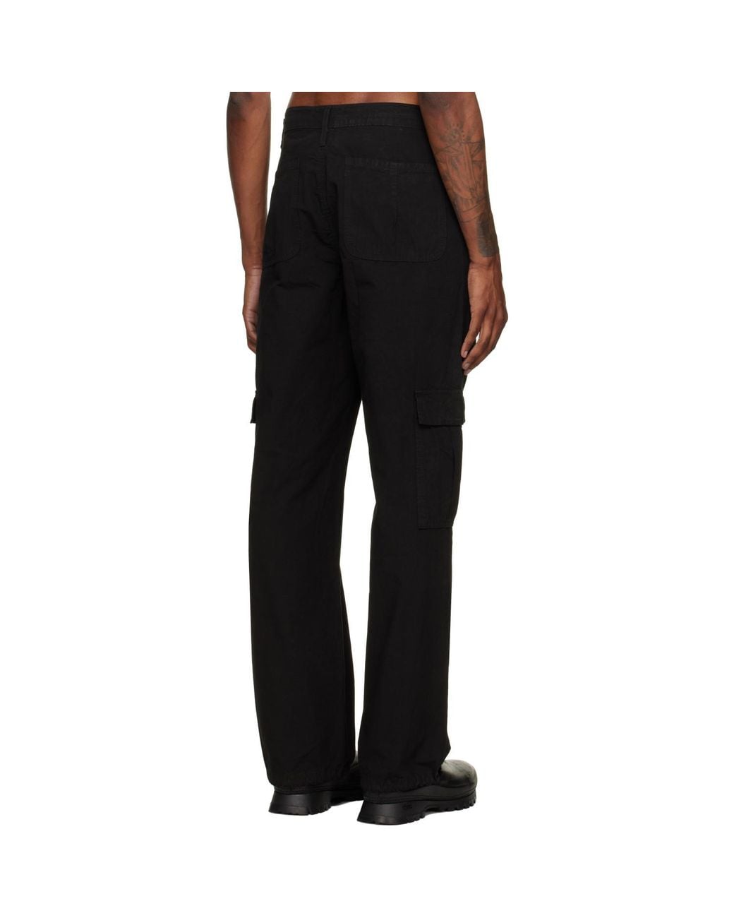 ALEXANDER DIGENOVA Black Cargo Pants for men