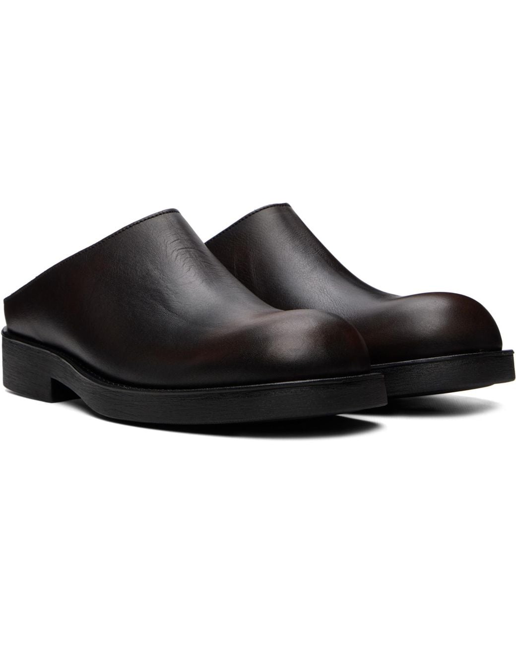 MM6 by Maison Margiela Black Slipper Loafers for men