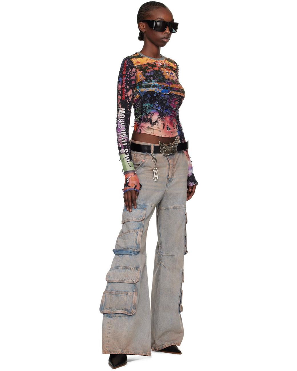 DIESEL T-MILEY 長袖Tシャツ M DIESEL T-MILEY 長袖Tシャツ M Diesel Multicolor T-Miley Long