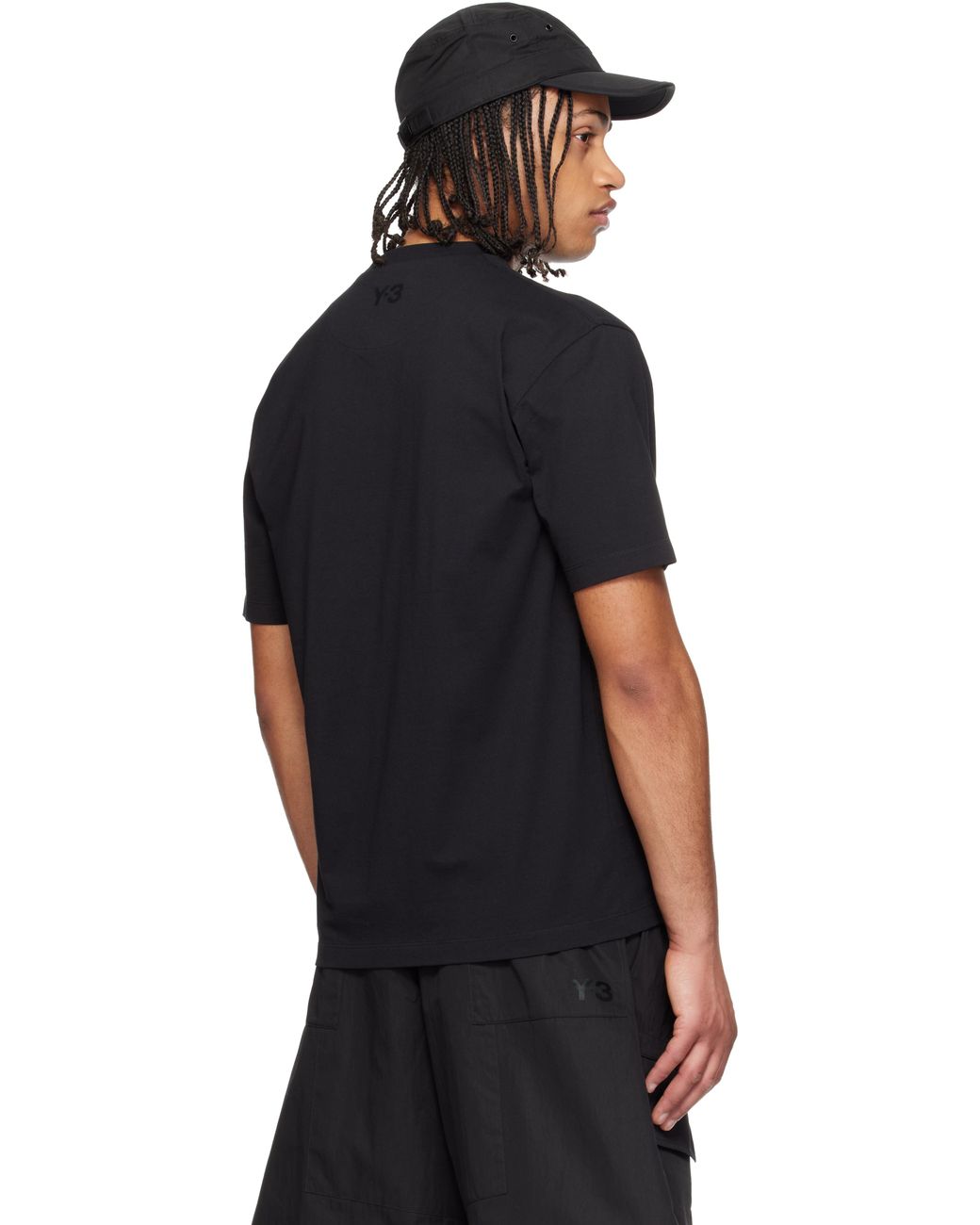 Y-3 Black Utility Short Sleeve T-Shirt for men