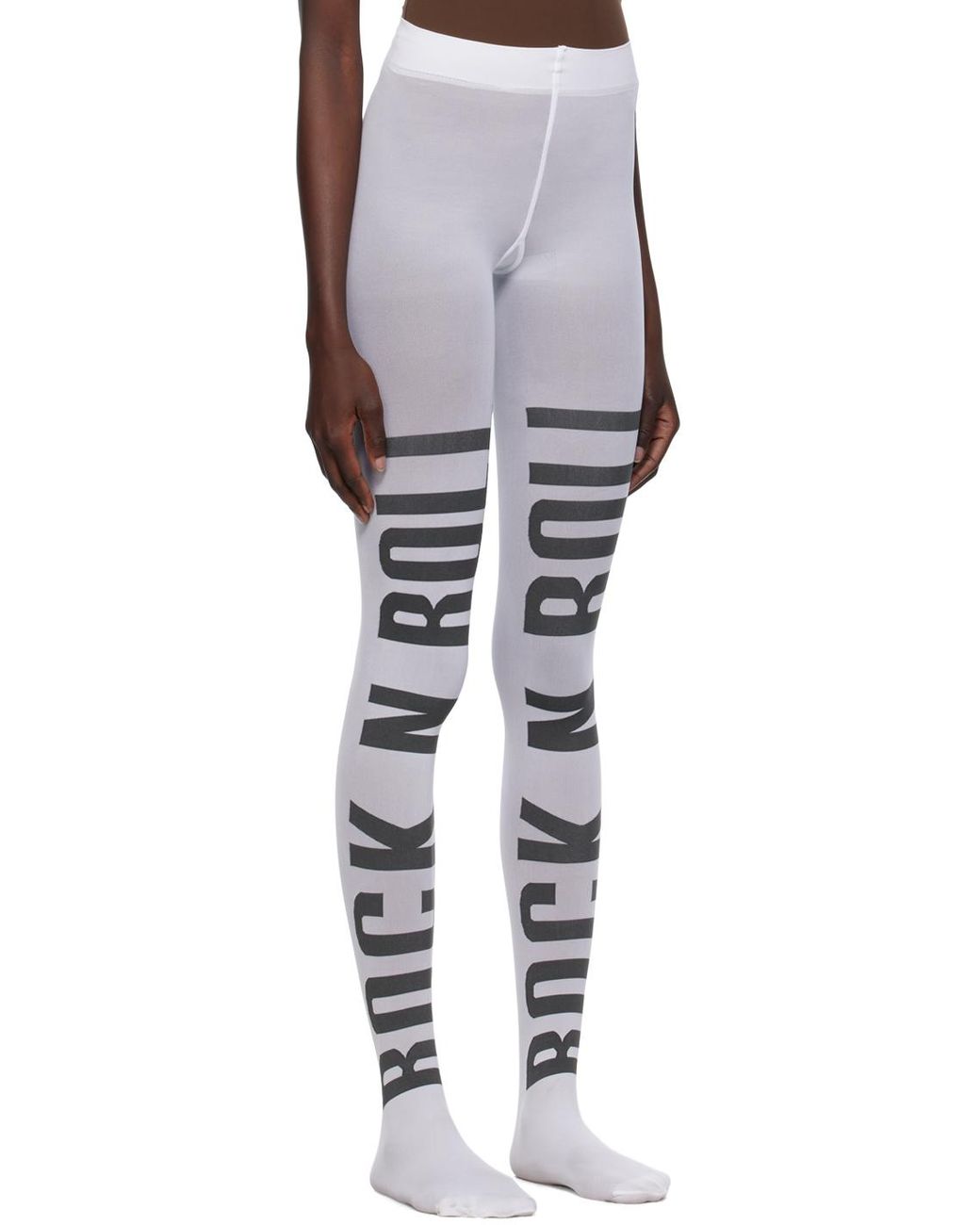 vaquera タイツ vaquera-WhiteBlack-rock-And-