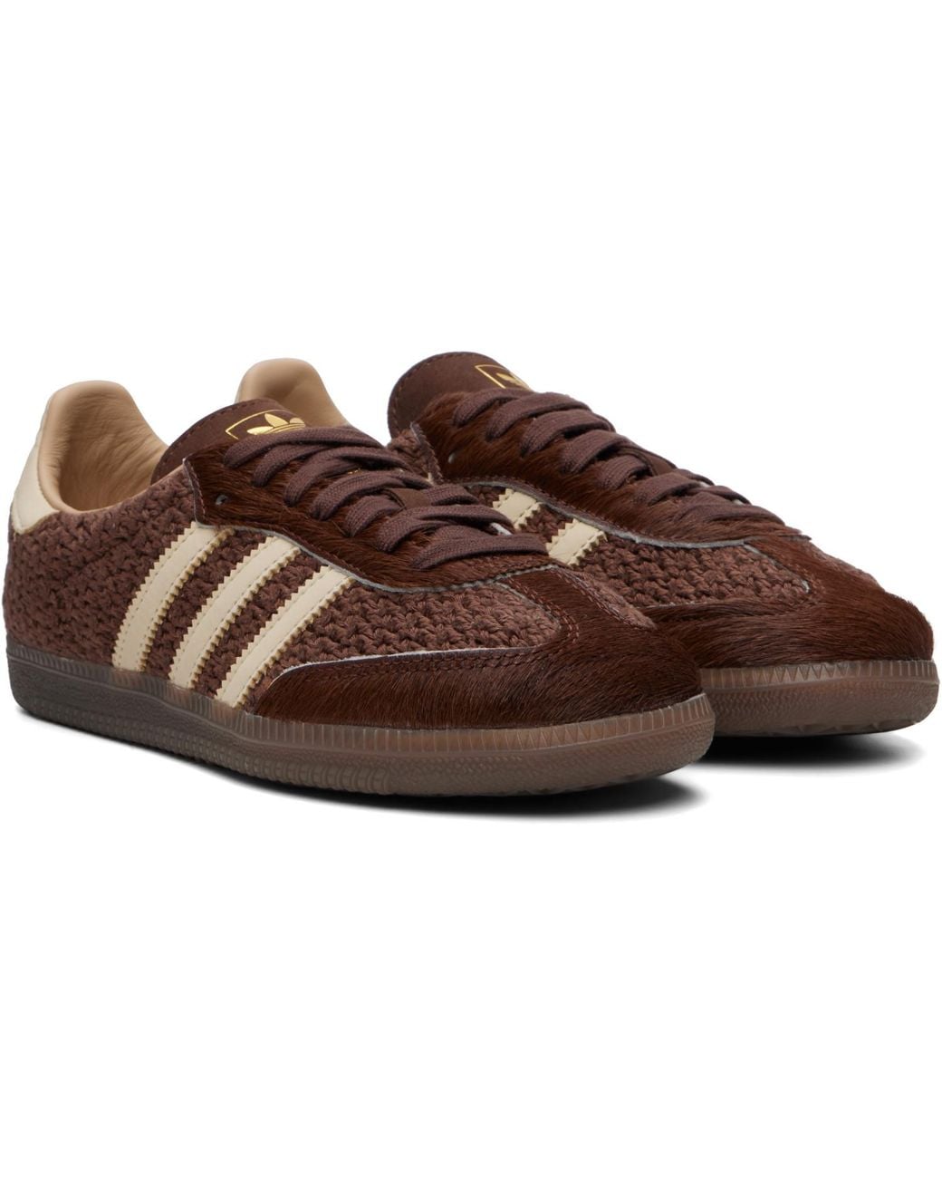 Adidas Originals Brown Samba Og Sneakers for men