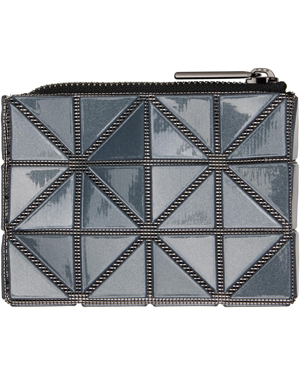 Issey Miyake Gray Casette Card Holder for men