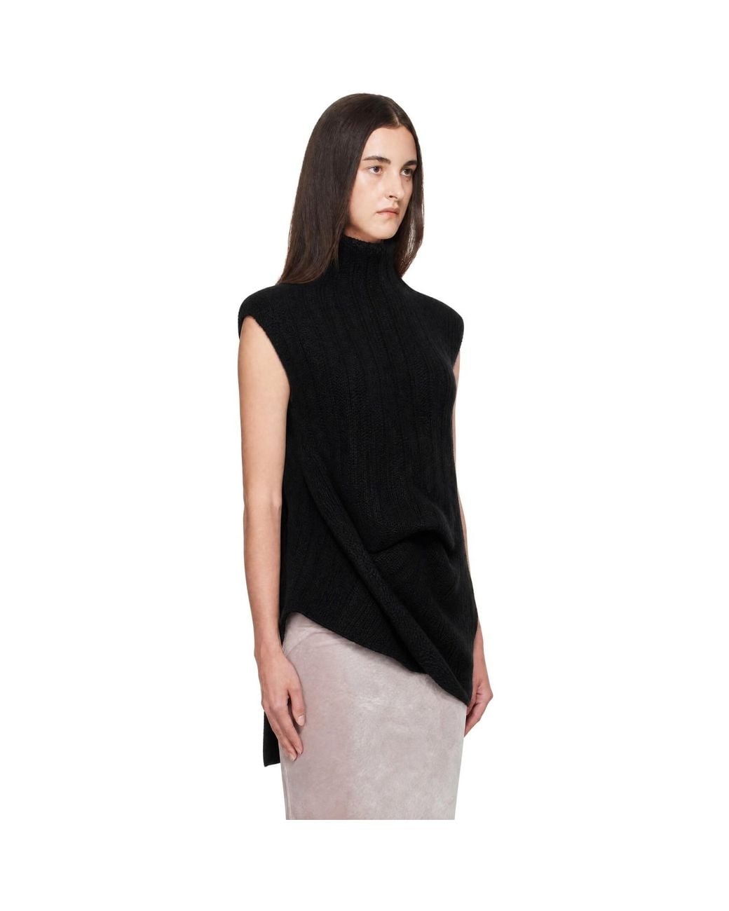 Rick Owens Black Tower Babel Sweater