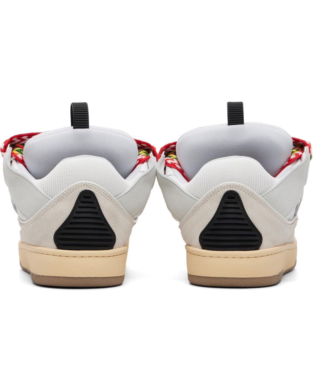 Lanvin White Curb Sneakers