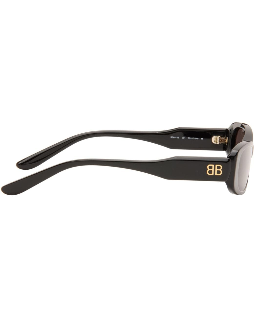 Balenciaga Brown Rectangular Sunglasses for men