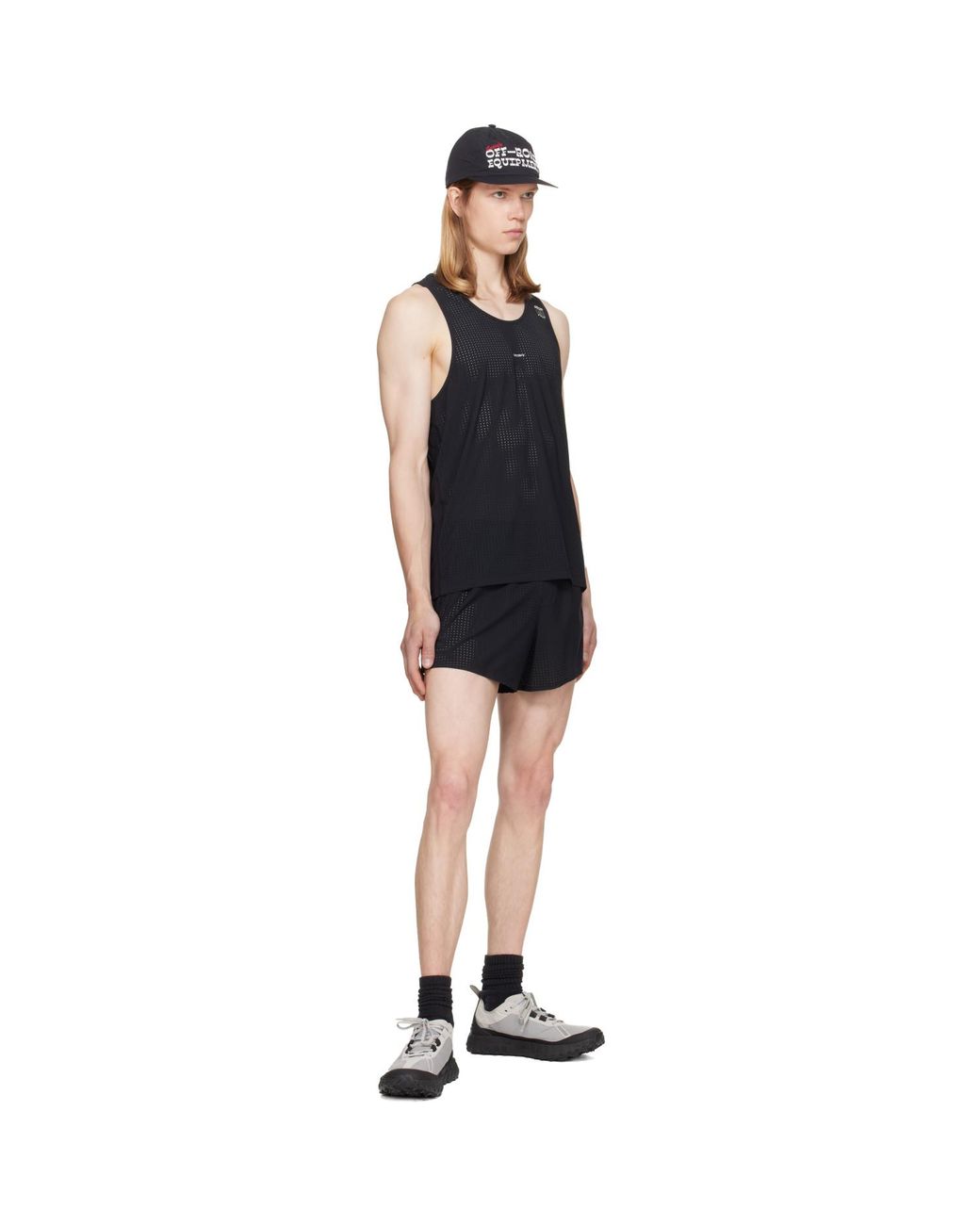 Satisfy Black Space‑O Singlet Tank Top for men