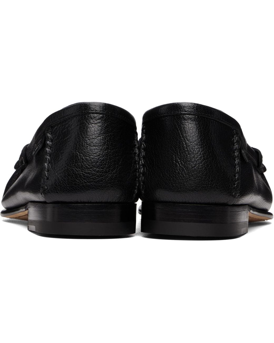 Tom Ford Black Shiny Leather Ripley Loafers for men