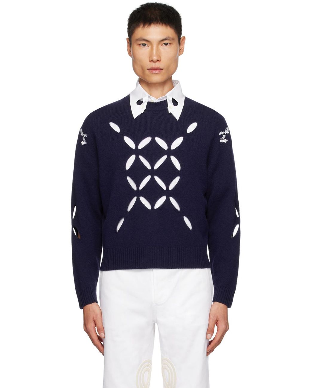 STEFAN COOKE Laurel Slash Sweater in Blue for Men | Lyst UK STEFAN COOKE Laurel Slash Sweater in Blue for Men | Lyst UK