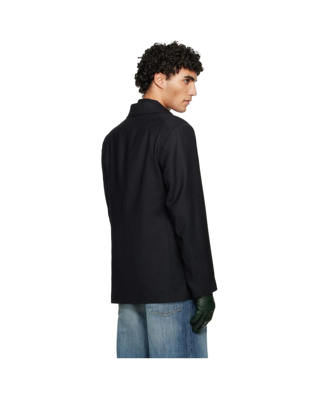 Our Legacy Black Unconstructed Db Blazer for men