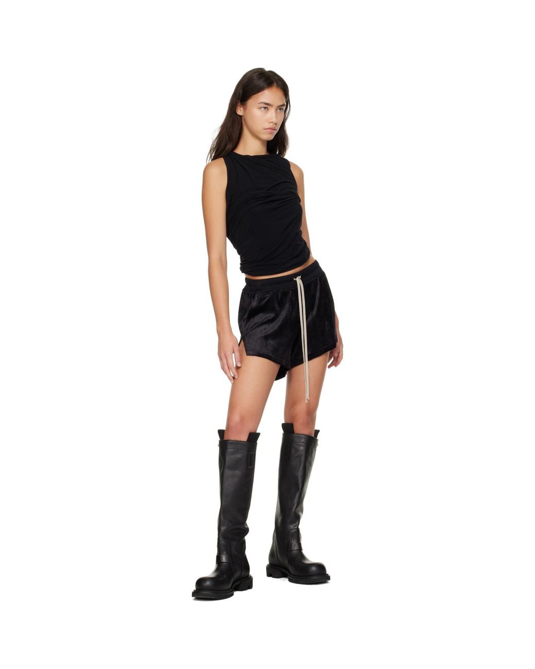 Rick Owens Black Tower Boxers Shorts
