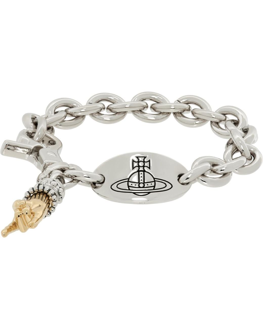 Vivienne Westwood Metallic Anatoly Bracelet for men
